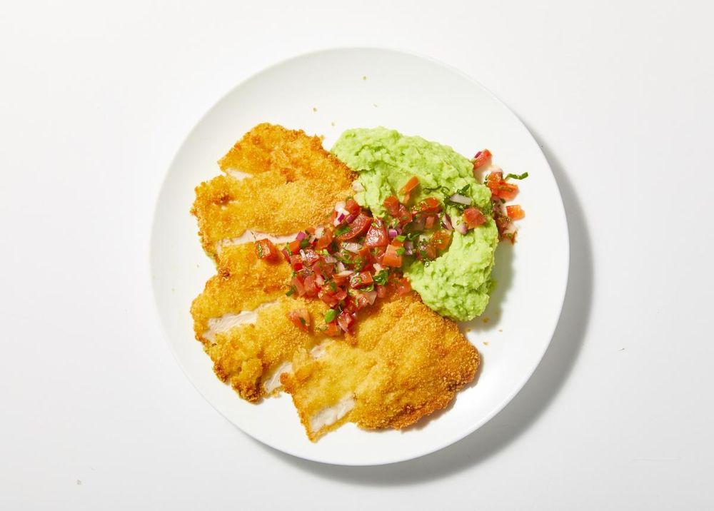 ParmesanCrusted Chicken Schnitzel by Andres Mendez