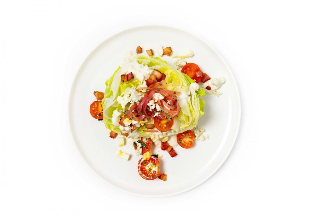 Deluxe Wedge Salad & Bacon Lardons by LaMara Davidson